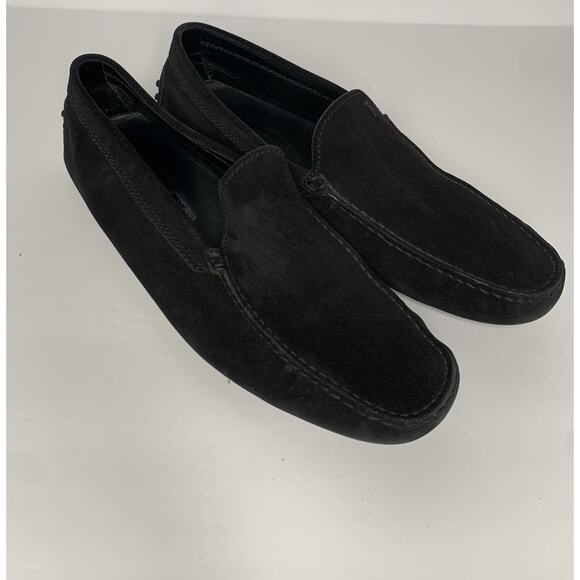Tod\'s Men\'s suede black Loafers Driving Moccasins Slip On Casual shoes Size 9 main image 4